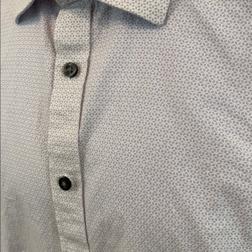 Michael Kors Slim Fit Trim Stretch Button Up Shirt - Picture 4 of 8